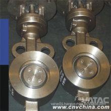 Cl150/300/600 Wcb/CF8/CF8m Double Eccentric Butterfly Valve